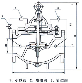 600X電動(dòng)控制閥結(jié)構(gòu)示意圖