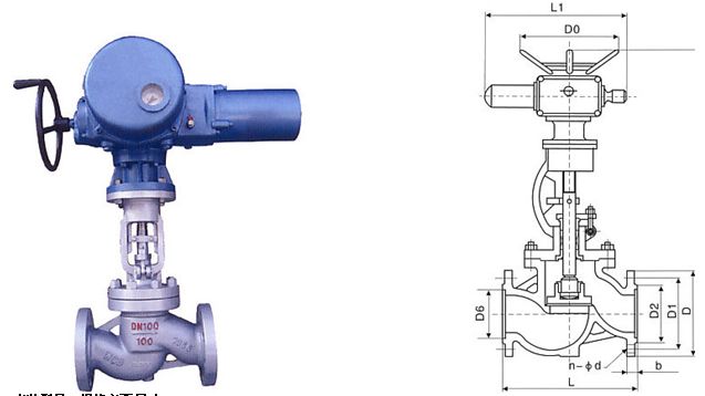 國標電動截止閥結(jié)構(gòu)圖
