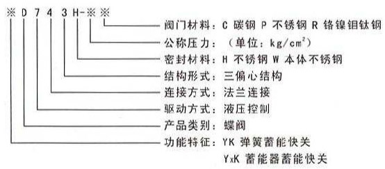 0.5秒液控快速關閉閥型號說明