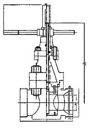 Z23 鉆井高壓泥漿閘閥結構示意圖