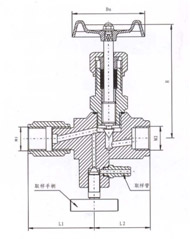 CJ123多功能取樣閥結(jié)構(gòu)示意圖